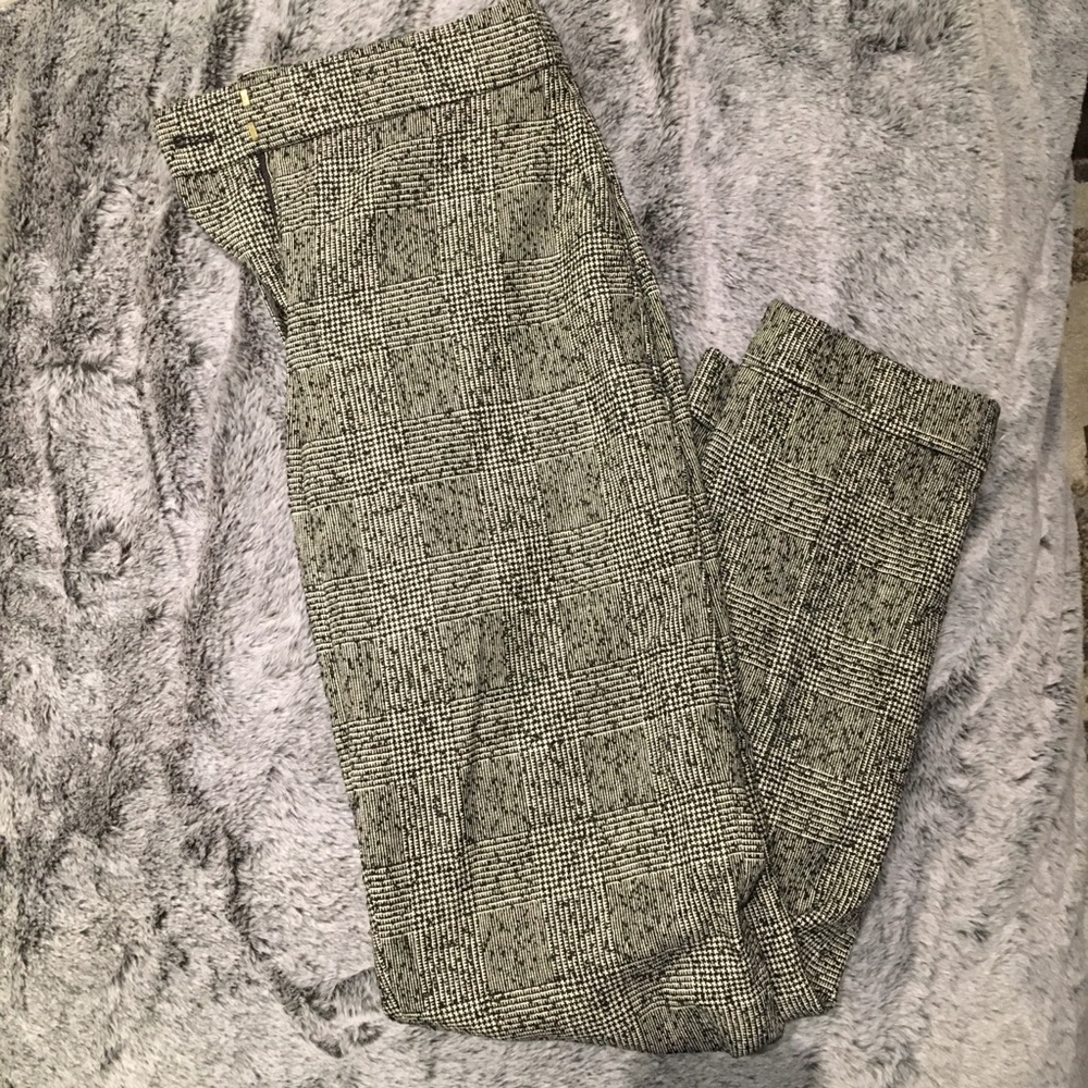 Massimo Dutti Checked Trousers